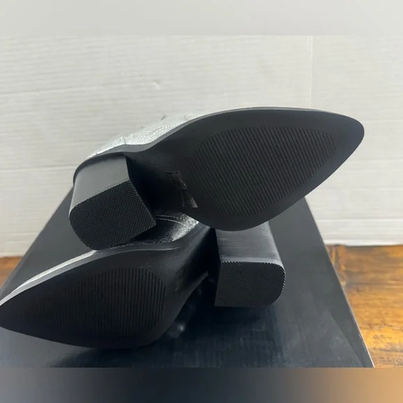 NEW DV Dolce Vita Womens NAZARETH silver Western Mid-Calf Boots size 5 - Picture 7 of 9